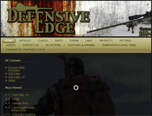 Tablet Screenshot of defensiveedge.net